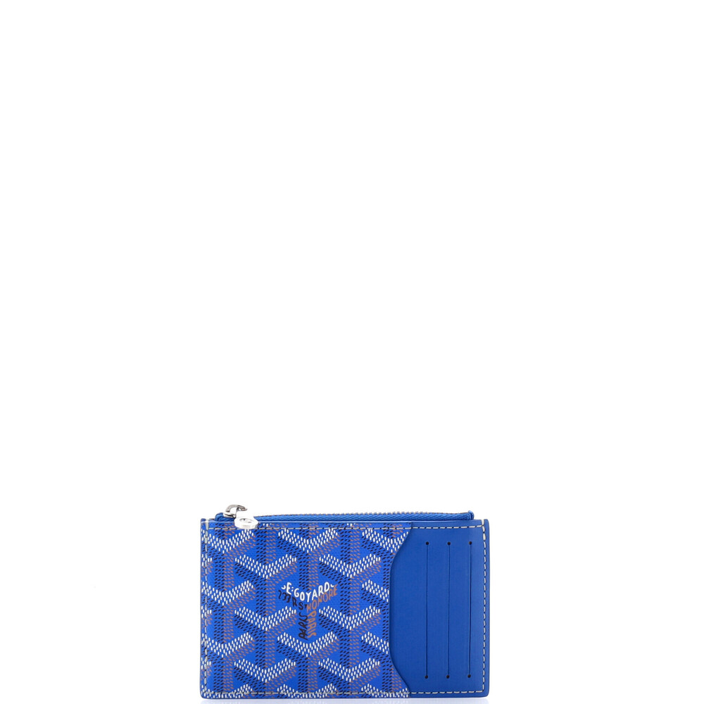 Goyard Bourbon Zipped Card Holder Coated Canvas